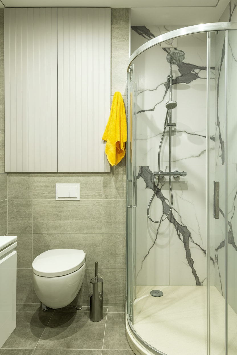 Luxury shower system installation